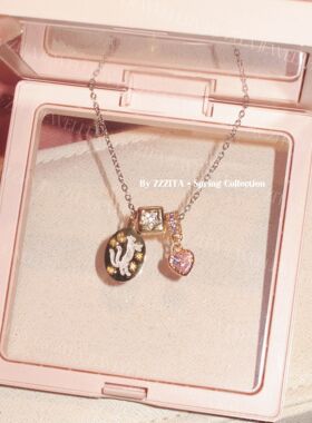 猫咪守护神·cat person~手工画油猫咪五角星爱心ins项链网红甜美