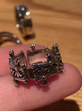 高级感十字架开口戒指女个性ins小众设计高级感时尚百搭食指戒指