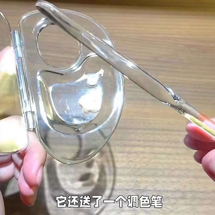 可以储存粉底的调色盘!透明亚克力粉底液调色板解放双手折叠带盖 - 图1