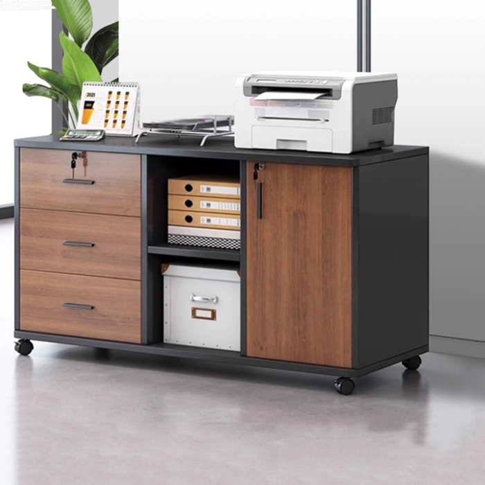 办公室公司办公柜文件柜矮柜储物柜档案资料柜桌边柜木质带锁柜子,淘宝优惠券,粉丝福利购,淘宝优惠卷