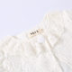 New short-sleeved girls' shawl summer white dress