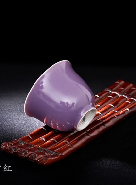 大清御膳房 单色釉 茶杯 把手杯 单杯功夫茶具主人杯纯手工品茗杯