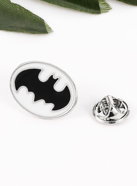 欧美电影周边饰品 Batman 蝙蝠侠徽章卡通胸针别针背包包衣饰品扣