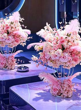 KTV包厢桌花仿真花生日宴会