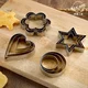 Stainless steel flower center combination set cake mold baking tools round creative cookie mold star diy mousse circle