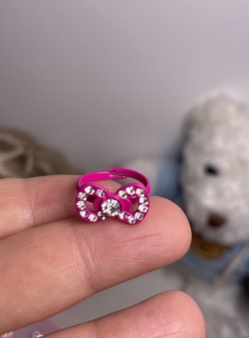 儿童指环女宝戒指可爱公主钻戒指