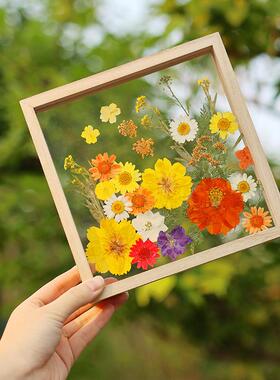 干花diy材料永生花相框立体摆件压花画框装饰母亲节礼物活动暖场