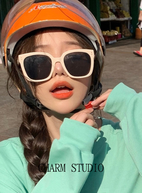 防紫外线大方框墨镜女夏海边度假