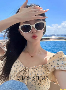 防晒猫眼墨镜欧美个性男女同款