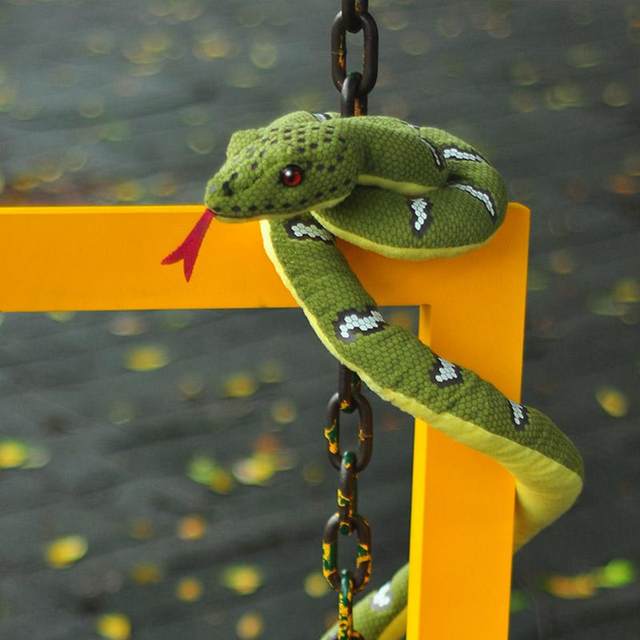 Plush toy simulation python doll