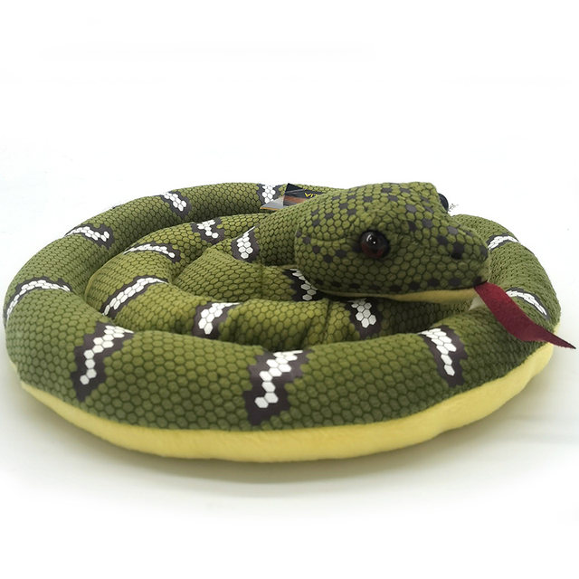 Plush toy simulation python doll
