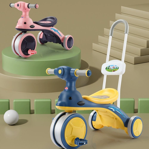 Детский трехколесный велосипед, детская коляска с музыкой, 1-3-6 лет