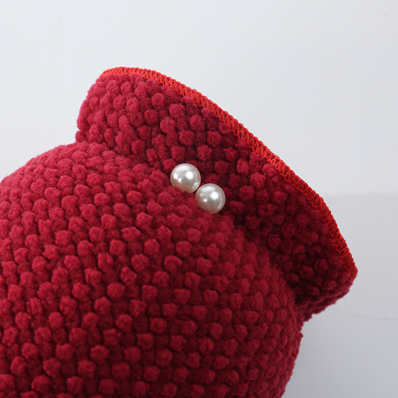 毛绒短款羽绒服袖套女款冬季加厚保暖手袖百搭珍珠套袖棉衣护袖头