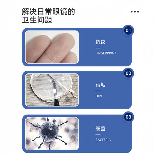 眼镜清洁湿巾冬天防起雾专用眼镜布电脑屏幕一次性擦拭纸不伤镜片-图1
