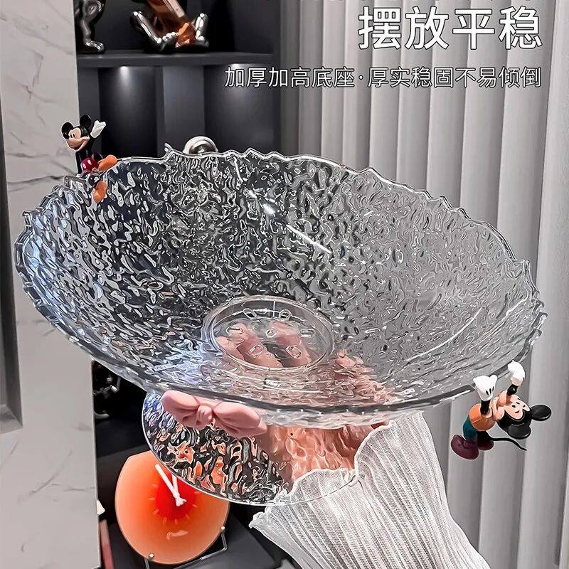 轻奢水果盘家用客厅茶几摆件高档糖果盘零食摆放盘沥水果盘高颜值