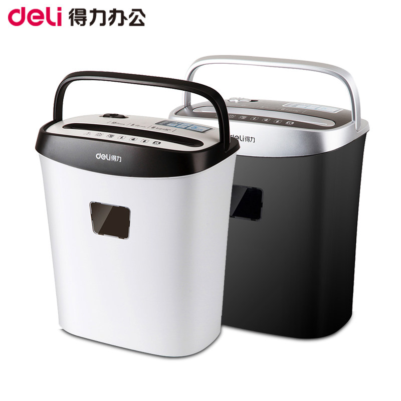 得力碎纸机9928小型手动廉碎机器 一望办公碎纸机