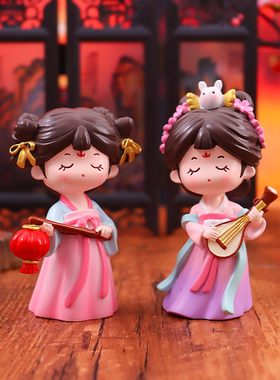 汉服桌面摆件国色天香古装娃娃