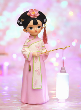 ins风花梦故宫格格女生闺蜜摆件