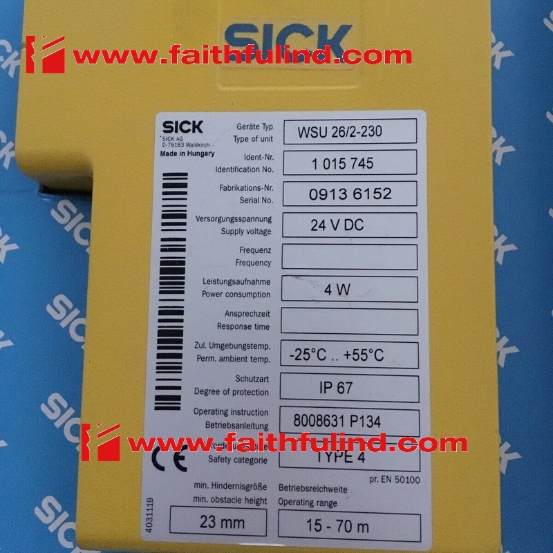 Sick WSU26/2-230 西克全新安全传感器 1015745 - 图1