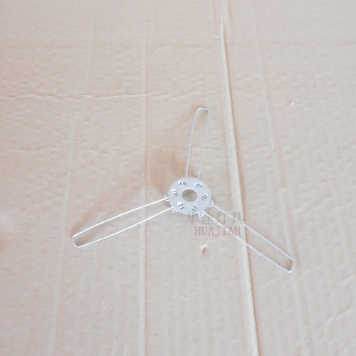 灯具配件二叉三叉弹簧扣支架 圆球玻璃灯罩 麻球吊灯弹簧卡片配件 - 图0