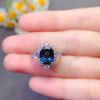 London Blue Topaz Ring Pure Body High Quality