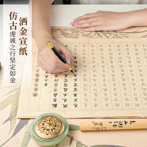 108遍静心临摹抄经行书小楷成人软笔练字贴初学者经书抄写本套装 - 图0