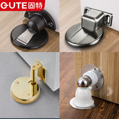 固特免打孔不锈钢吸门器门吸地吸墙吸卫生间门碰门阻强磁防撞门挡 - 图1
