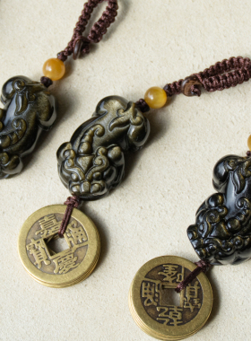 妞妞挂件金曜石吊饰男女