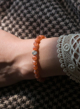 橙色日光手链金沙太阳石财转心情