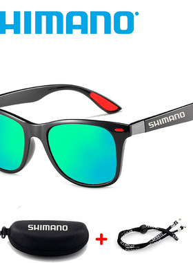 禧玛诺偏光方形时尚男女钓鱼眼镜