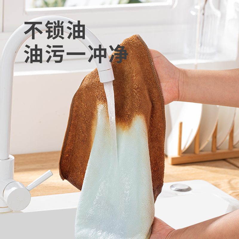 云蕾超细纤维抹布毛巾厨房专用吸水不掉毛易清洗不沾油擦汽车桌子