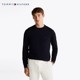 Tommy Men's silk-cotton blend selvedge sweater