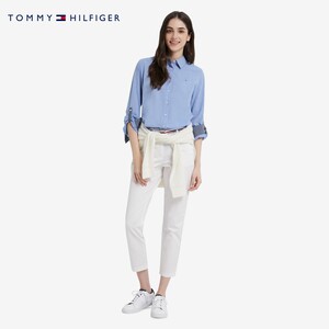 Tommy 秋冬女装商务休闲通勤小绣标职业白领长袖衬衫RM876J2305