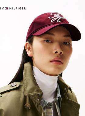 Tommy男女同款花体刺绣棒球帽