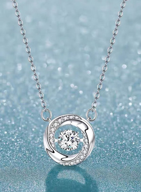 S999足银三秒心动纯银项链吊坠