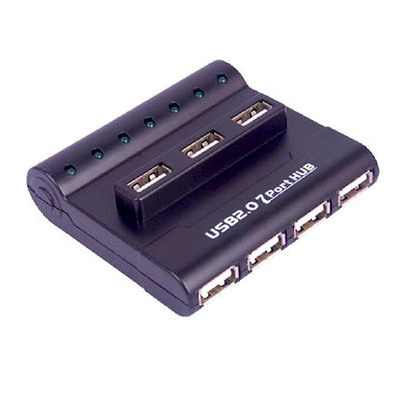 Z-TEK力特 7口USB HUB USB集线器 高速USB7口HUB/带4A电源 ZE341A - 图1