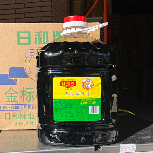 广东省包邮日和牌味极鲜金标调味汁10.5L*2桶凉拌炒菜鲜酱油-图1