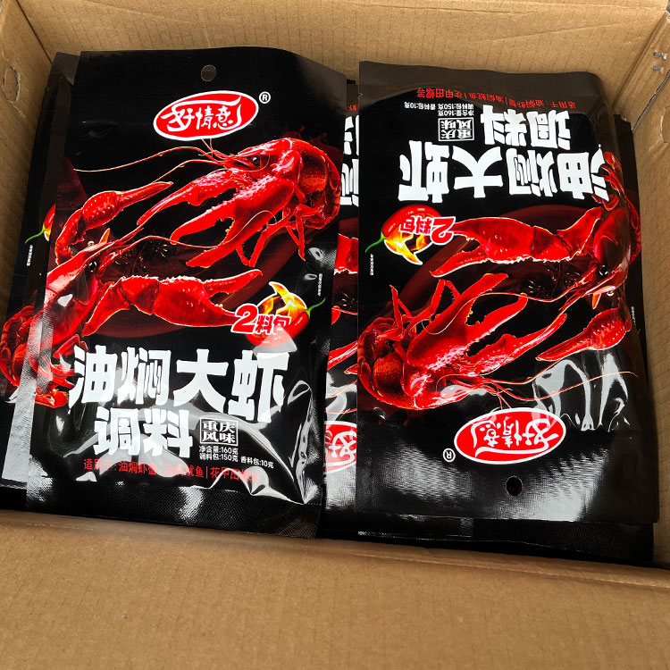 正品包邮好情意油焖大虾调味料160g麻辣小龙虾调料香辣炒料配方-图3