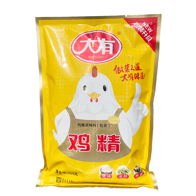 正品包邮大有鸡精调味料454g/袋餐饮商用提鲜火锅麻辣烫炒菜烤鱼 - 图0