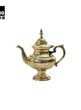 一匚老钱风花艺果盘组合样板间