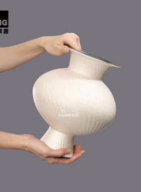 一匚新中式手工陶瓷花器摆件