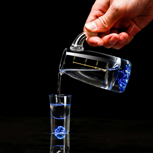 高档蓝山白酒杯分酒器家用套装轻奢杯子酒具高级精致小酒杯一口杯 - 图0