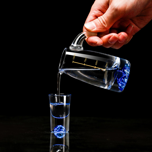 高档蓝山白酒杯分酒器家用套装