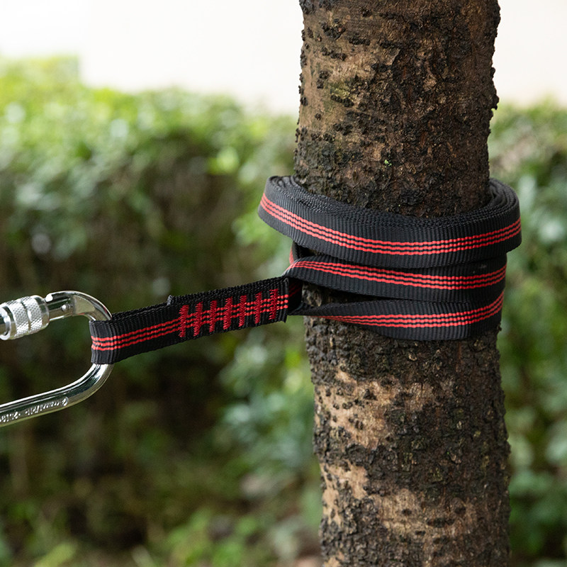 Mountain climbing flat strap rock climbing equipment quick-hook air conditioning anchor point