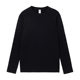 100% pure cotton combed cotton solid color long-sleeved base shirt