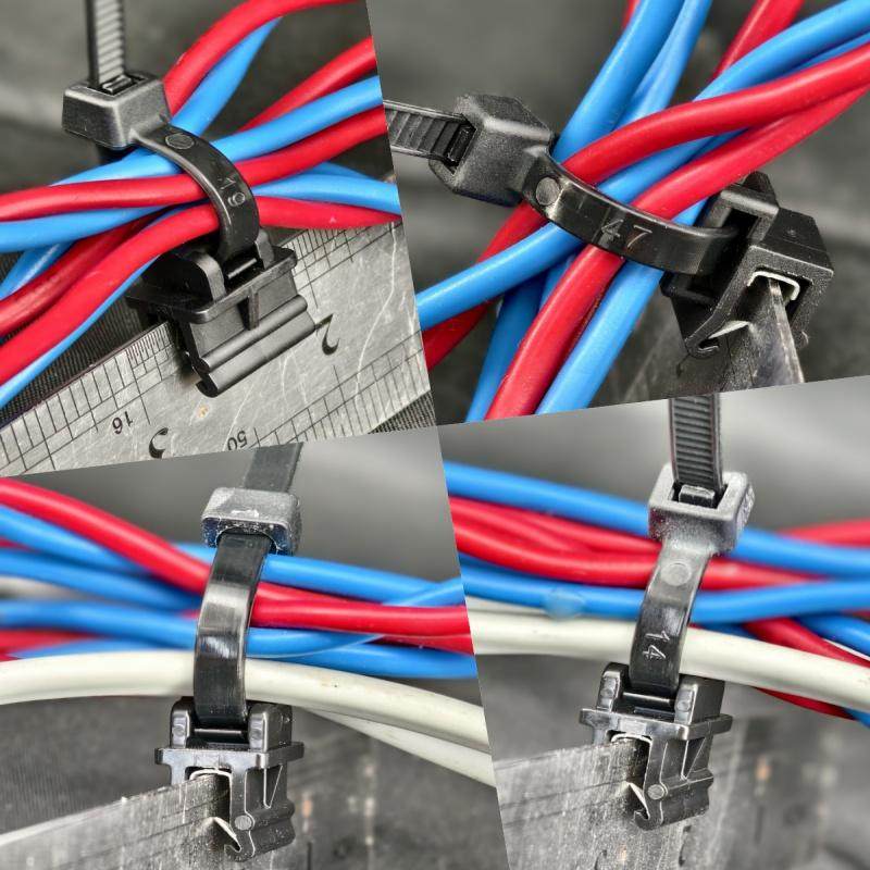 自锁式尼龙汽车卡扣钣金扎带座可拆轿车发动机舱钢卡束线捆线底座,淘宝优惠券,粉丝福利购,淘宝优惠卷