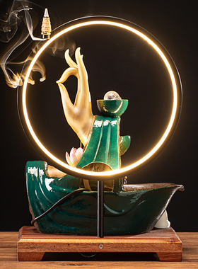 禅意灯循环喷泉招财开业礼流水器