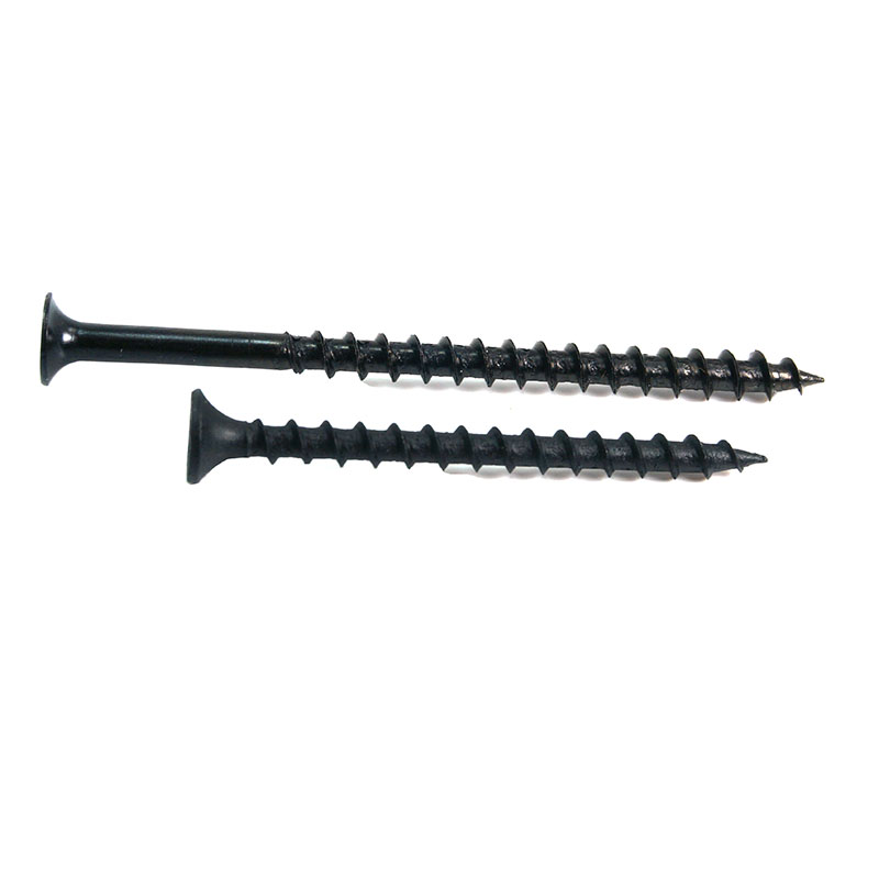 黑色快牙螺丝碳钢干壁钉石膏板钉十字沉头自攻木螺丝M4*16-70mm