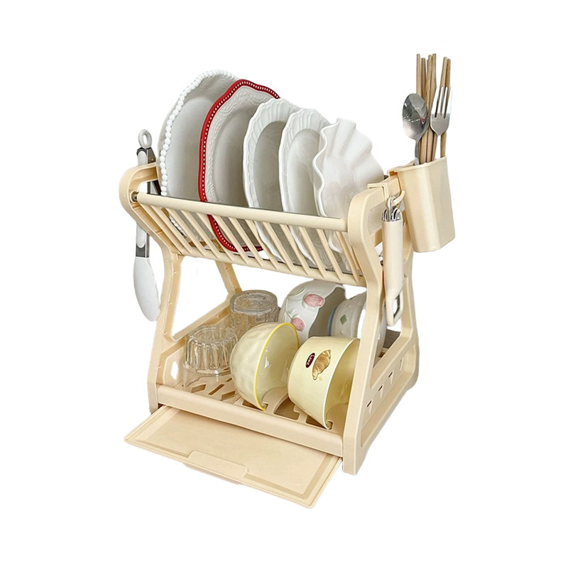 多功能厨房置物架台面双层碗筷碗碟收纳架家用水槽沥水碗架置物架,淘宝优惠券,粉丝福利购,淘宝优惠卷