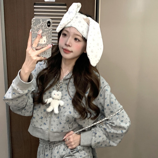 Cute! Sweet girl girly bunny ears lace eye mask female ins style cartoon two-dimensional sleep blackout sleep